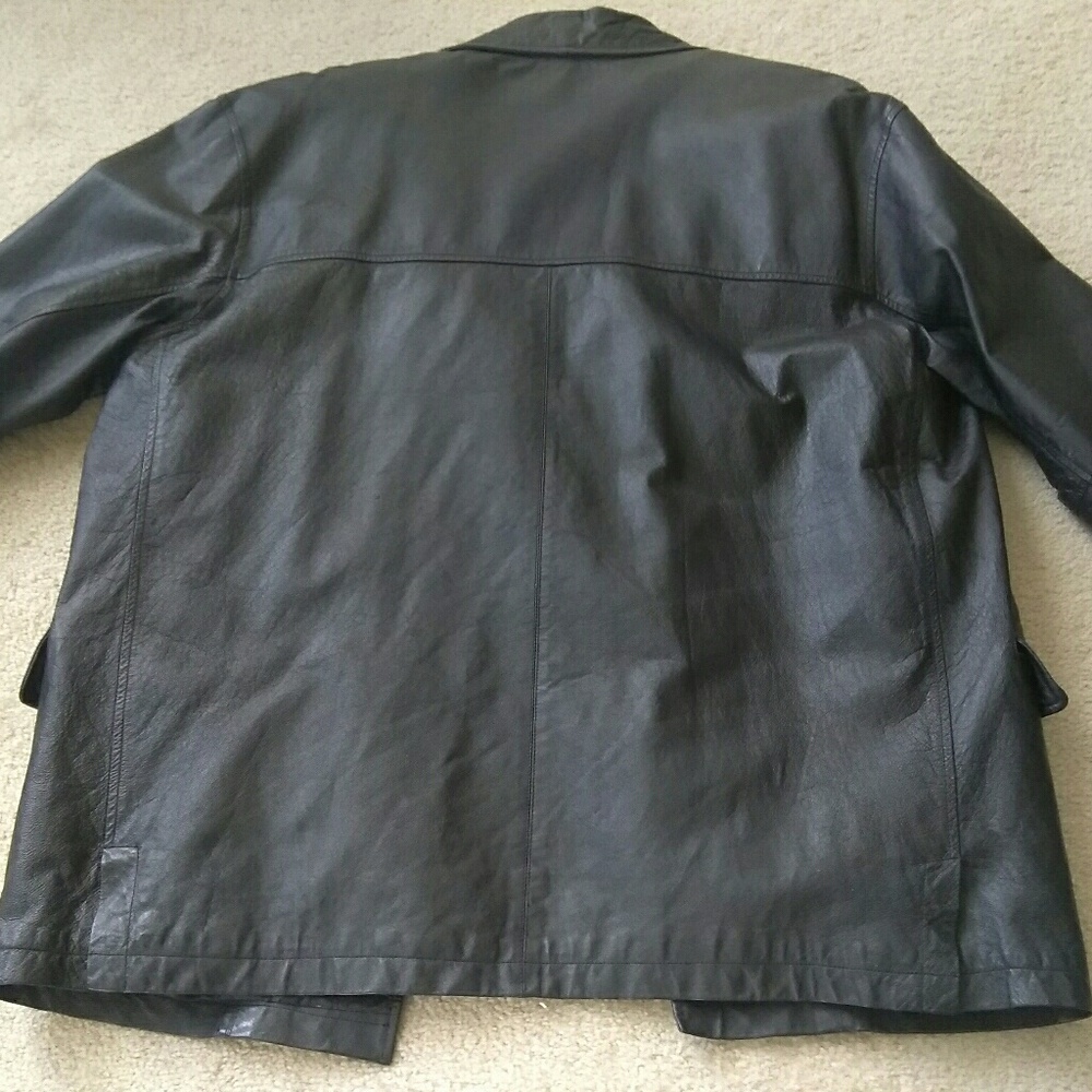 New Ben Z med full-length leather coat Retail $329 - Picture 3 of 6